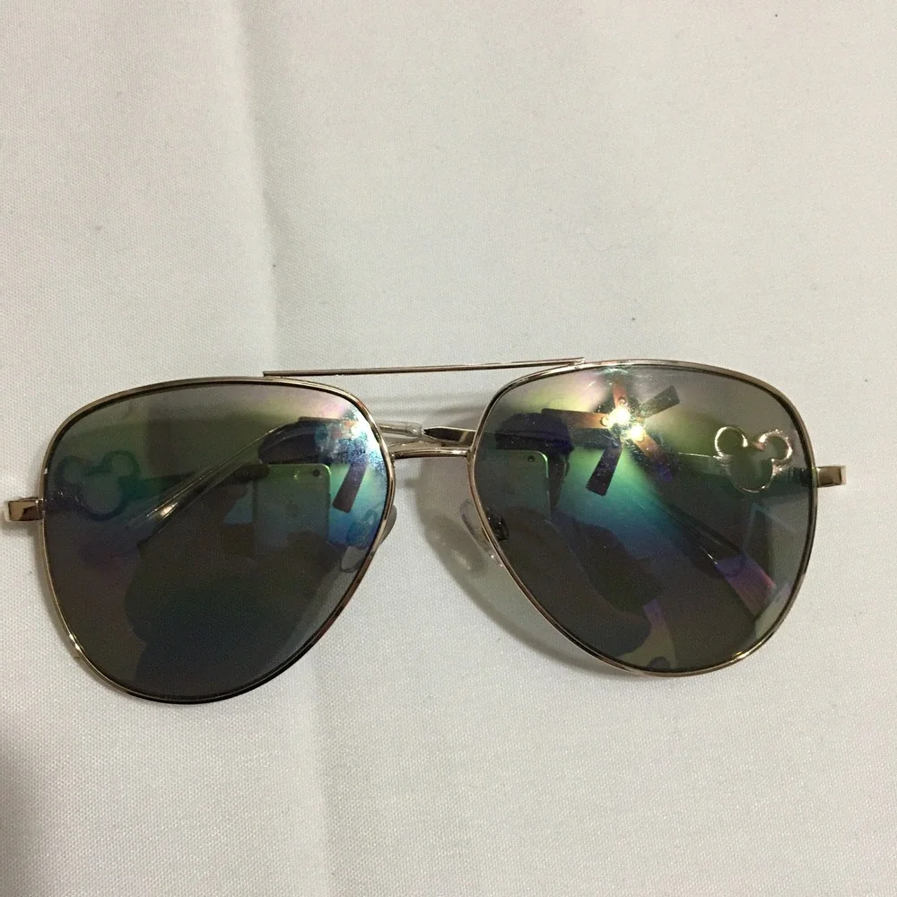 Lot of 5 Disney Sunglasses Girls One Size Multicolor Aviator Tiara Rhinestone